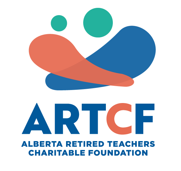 Alberta Retired Teachers Charitable Foundation logo with icon of two abstract people hugging